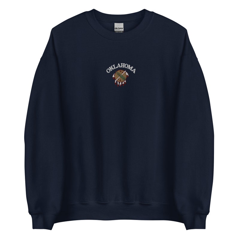 Oklahoma Sweatshirt vintage embroidered image 3
