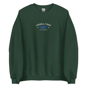 Joshua Tree Sweatshirt embroidered, vintage national park crewneck, California state sweater, starry night pullover, unique nature gift