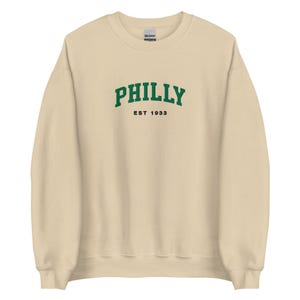 Embroidered Philadelphia Sweatshirt, Vintage Philly Football Crewneck, Retro Game Day, Birds Sweater, UNISEX