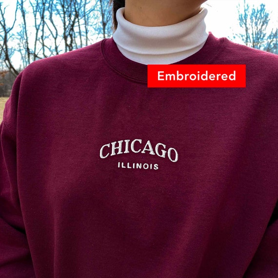 Etsy embroidered 2025 crewneck