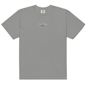 San Diego vintage t-shirt embroidered, comfort colors california graphic tee oversized