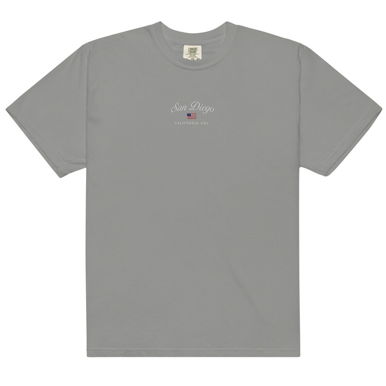 San Diego vintage t-shirt embroidered, comfort colors california graphic tee oversized