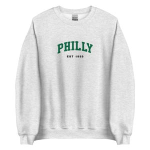Embroidered Philadelphia Sweatshirt, Vintage Philly Football Crewneck, Retro Game Day, Birds Sweater, UNISEX