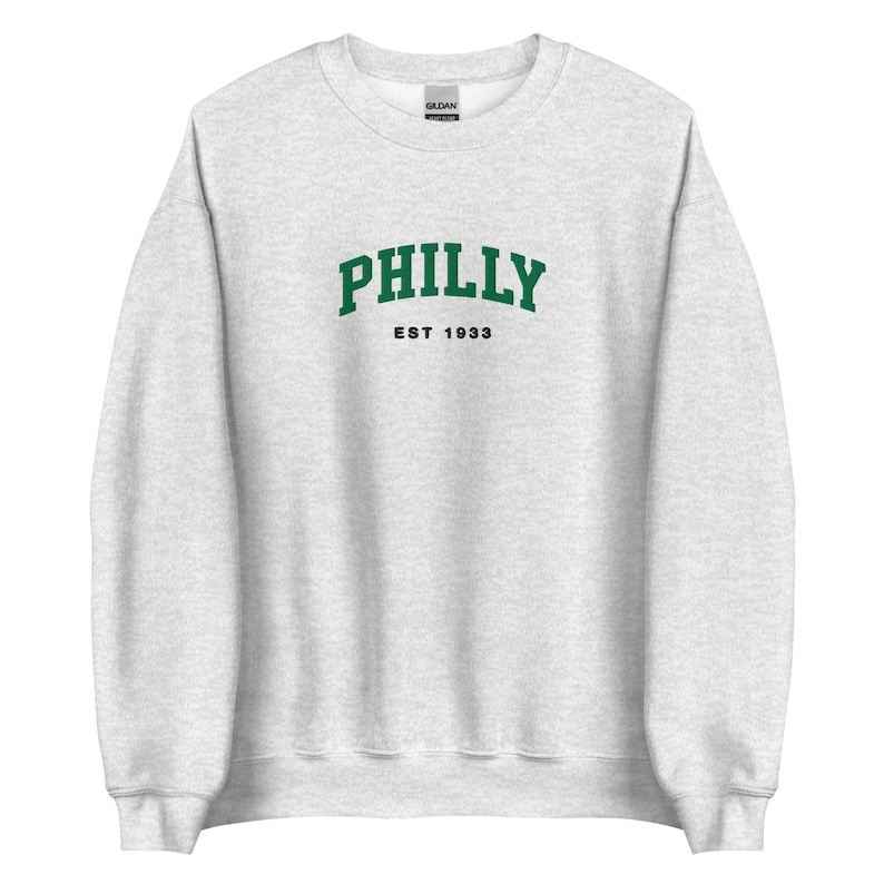 Embroidered Philadelphia Sweatshirt, Vintage Philly Football Crewneck, Retro Game Day, Birds Sweater, UNISEX