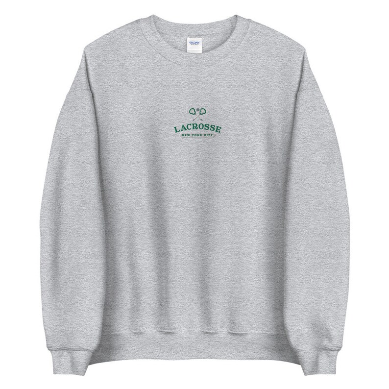 Lacrosse Embroidered Sweatshirt Vintage Crewneck Sporty Etsy