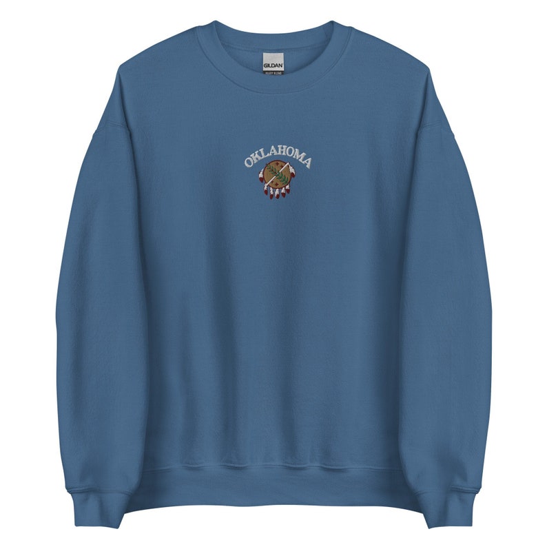 Oklahoma Sweatshirt vintage embroidered image 1