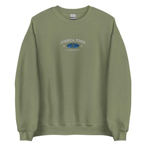 Joshua Tree Sweatshirt embroidered, vintage national park crewneck, California state sweater, starry night pullover, unique nature gift