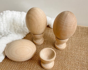 Wooden Eggs & Cups