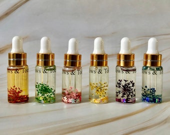 Scented Nail Cuticle Oil | Dropper Pipette Bottle 5ml | Rose | Lavender | Cherry Blossom | Gardenia | Freesia | Wild Bluebell