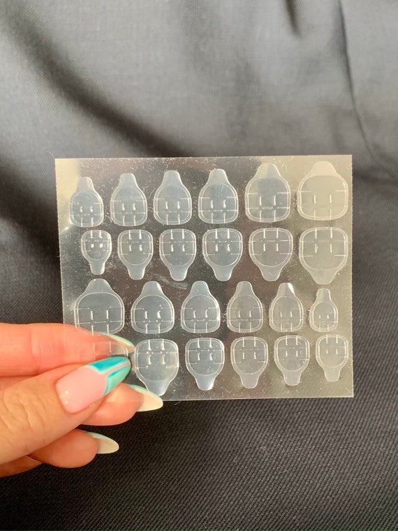 24 Adhesive Tabs for Press on Nails Stick on Nails Sticky Etsy UK