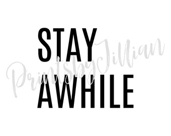Stay Awhile Sign,guest Room Wall Art,be Our Guest,get Comfy,guest Room ...
