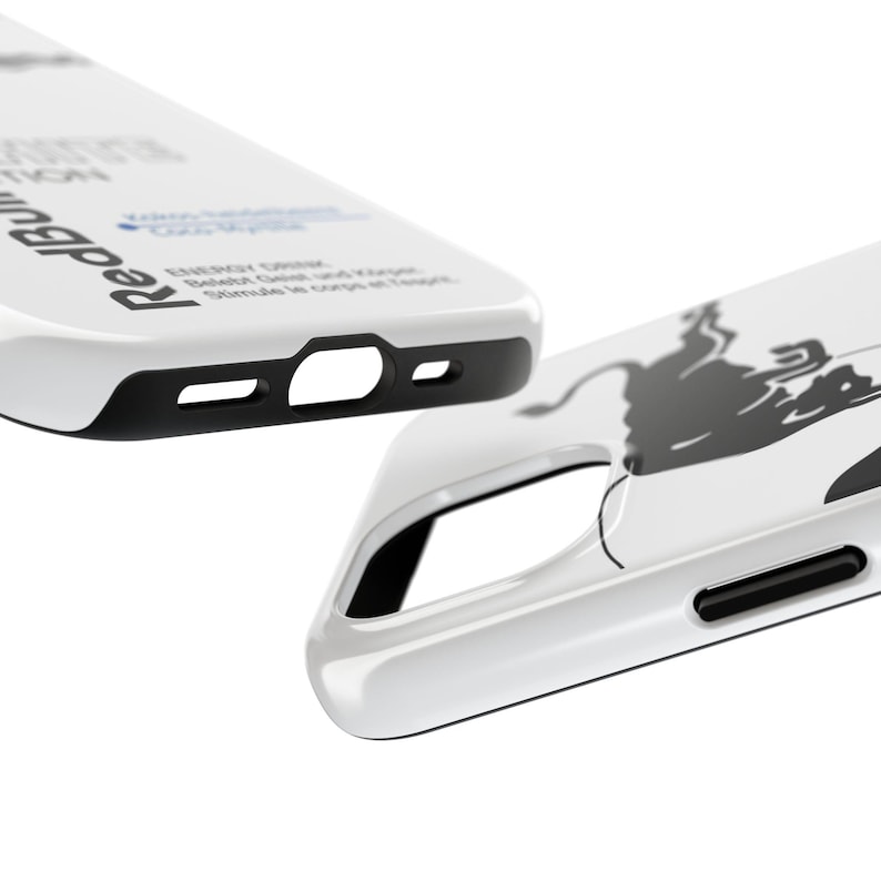 Red Bull White Edition Phone Case | Energy Drink Can Graphic image 5