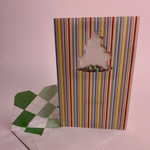 Birthday Cake Card - Homemade Shaker Card