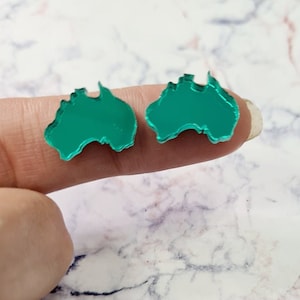 10 pcs 16mm Laser Cut Green Mirrored Acrylic Australia&#39;s