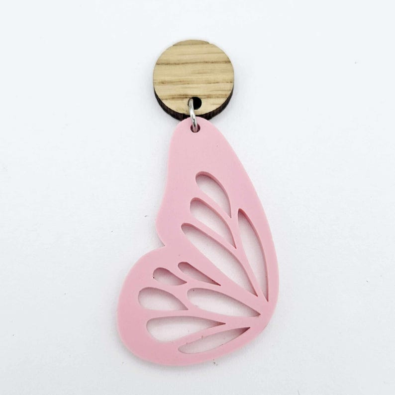 oak wood veneer toppers studs DIY earring supplies laser cut acrylic dangles blanks resin clay