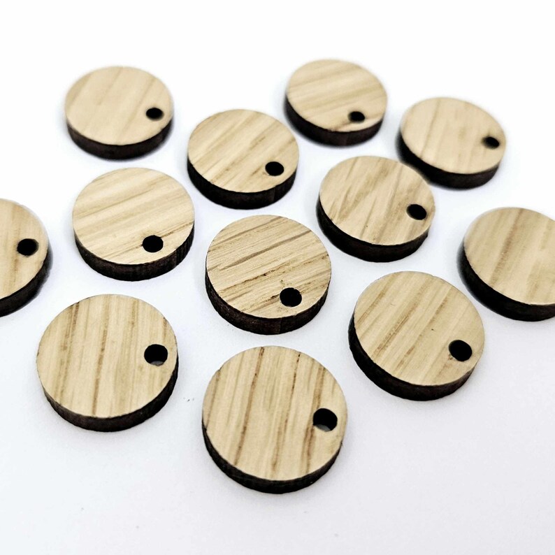oak wood veneer toppers studs DIY earring supplies laser cut acrylic dangles blanks resin clay