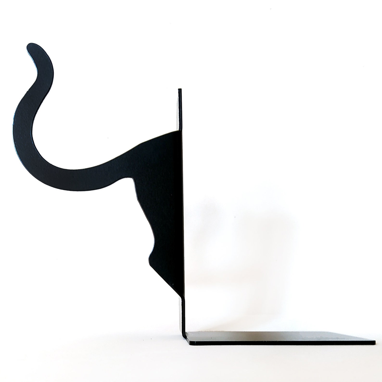 Cat Bookends / Metal Bookends / Metal Book Accessories / Etsy