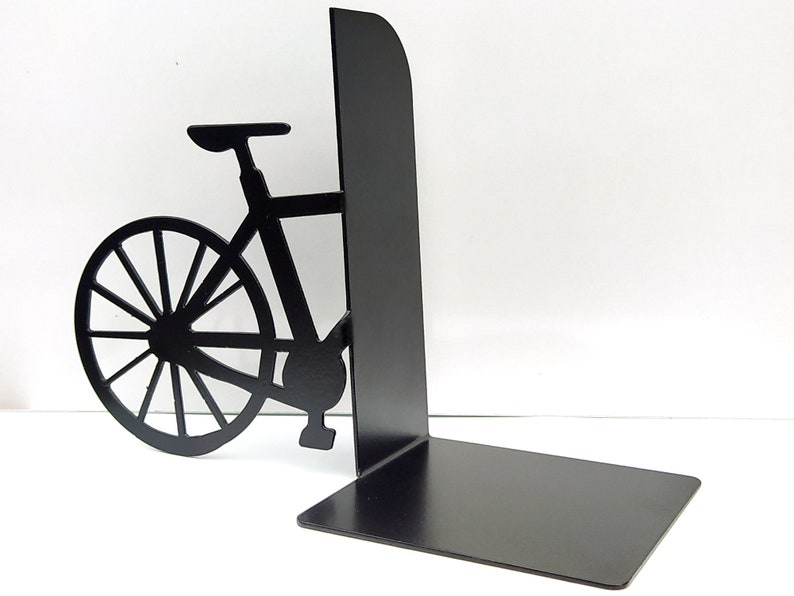 Bicycle Bookends / Metal Bookends / Metal Book Accessories / Etsy