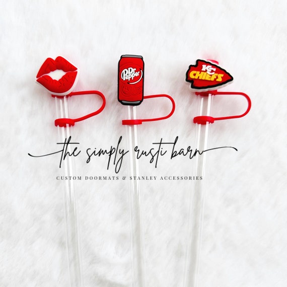 Dr Pepper, Stanley Straw Topper, Stanley Accessories, Straw Cap, Straw Cover, Tumbler Accessory, Tumbler Straw Topper, Tumbler Charms
