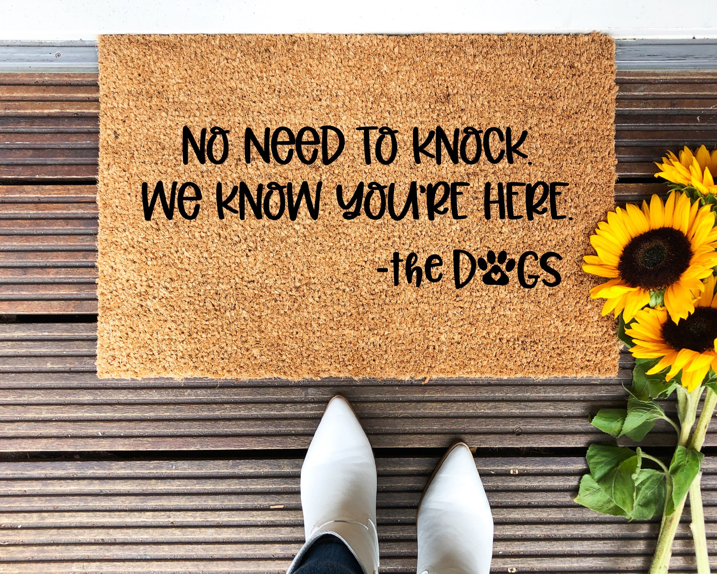 No Need To Knock Doormat Funny Doormat Funny Mat Etsy