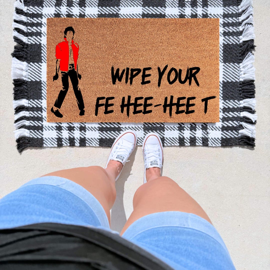 Wipe Your Feet Doormat – Funny Michael Jackson Inspired Welcome