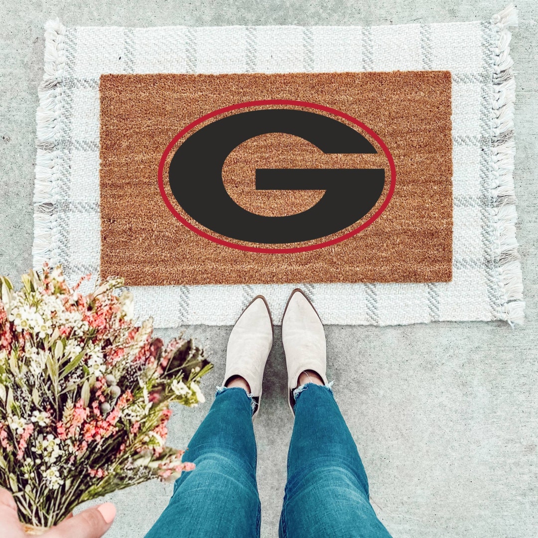 Bulldogs G Front Doormat Bulldogs Mat UGA Doormat