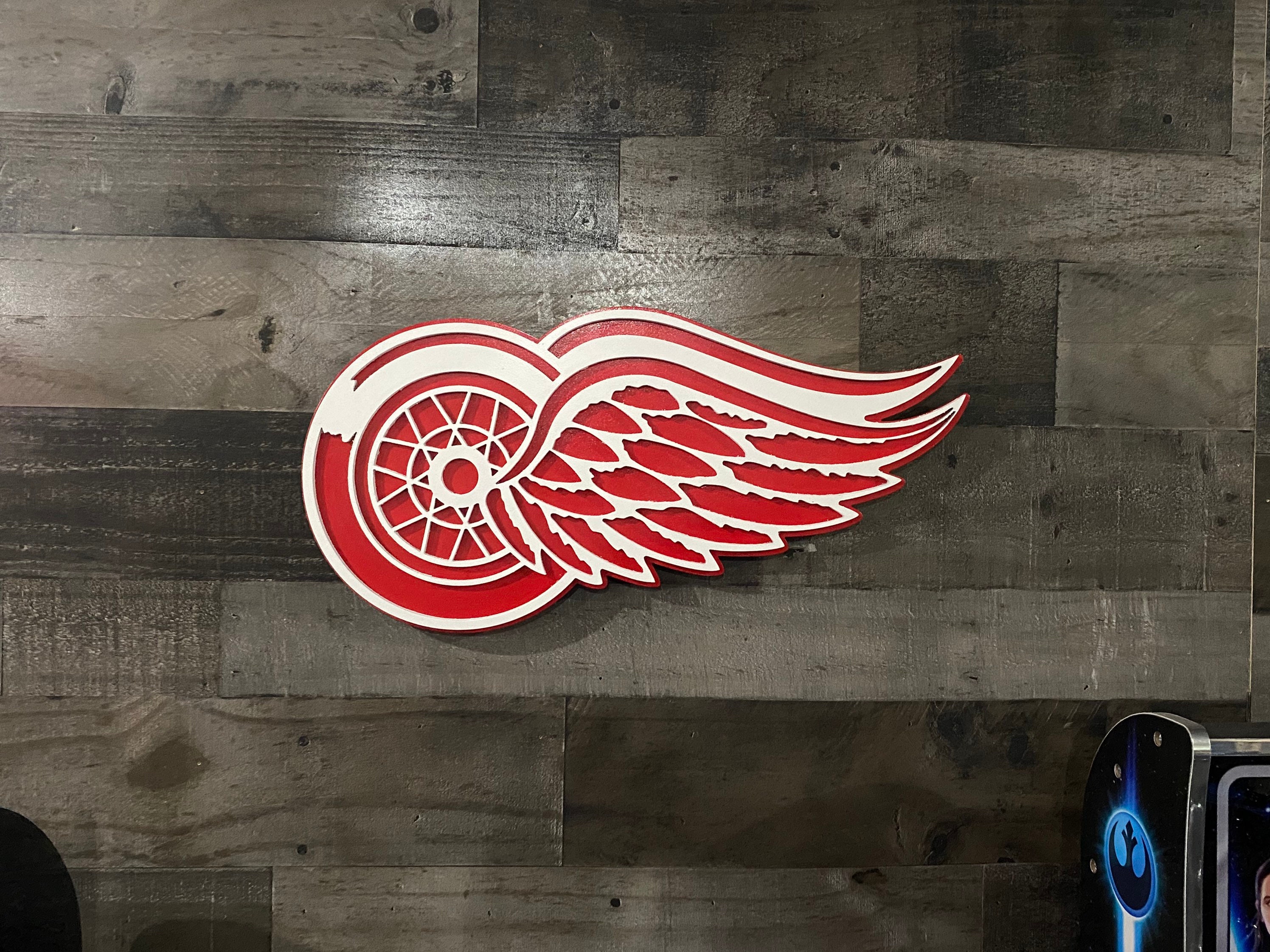 YouTheFan 2507729 12 x 12 in. NHL Detroit Red Wings 3D Logo Series Wall Art