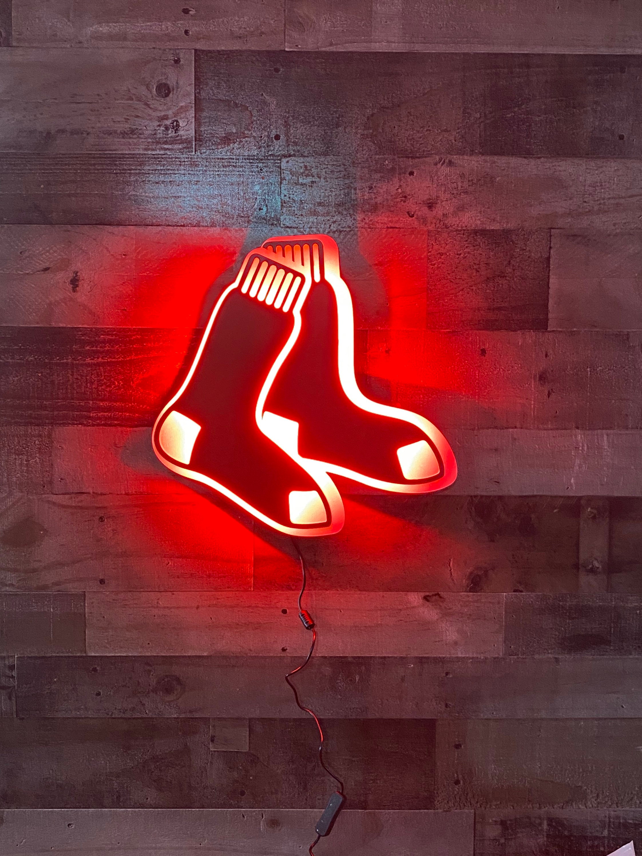 Backlit LED Boston Red Sox 3D Sign 