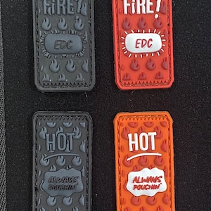 Hot Sauce packets ranger eye velcro morale patches