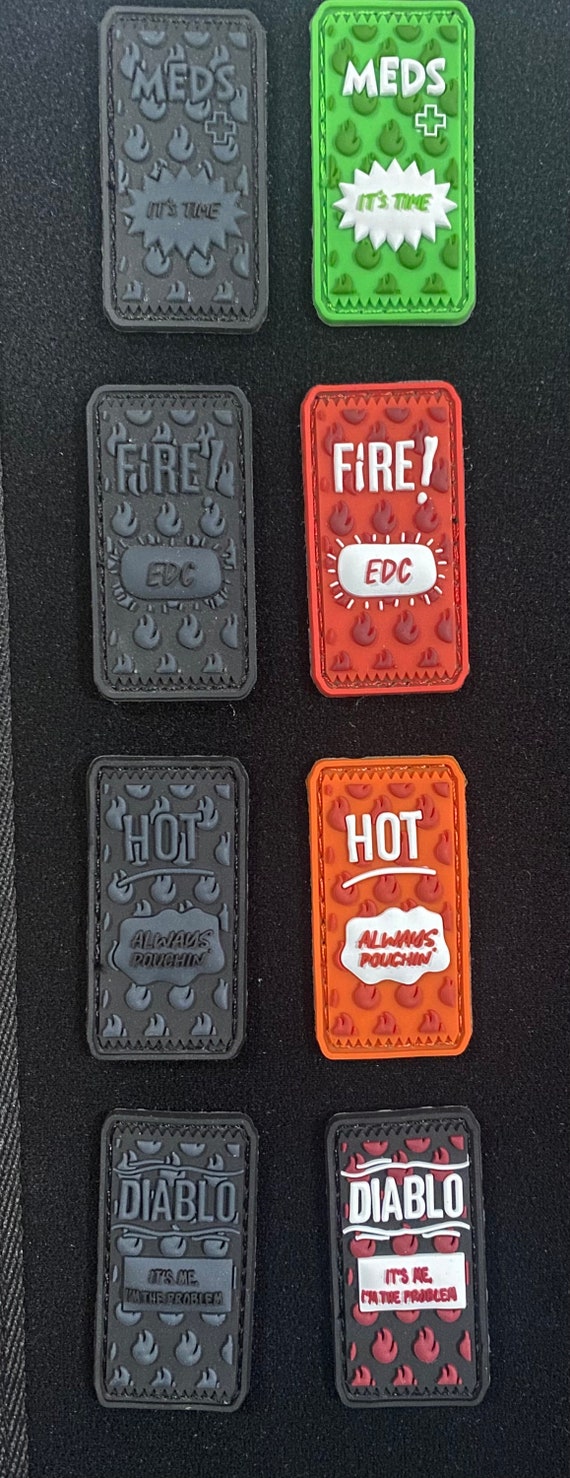 Hot Sauce Packets Ranger Eye Velcro Morale Patches 