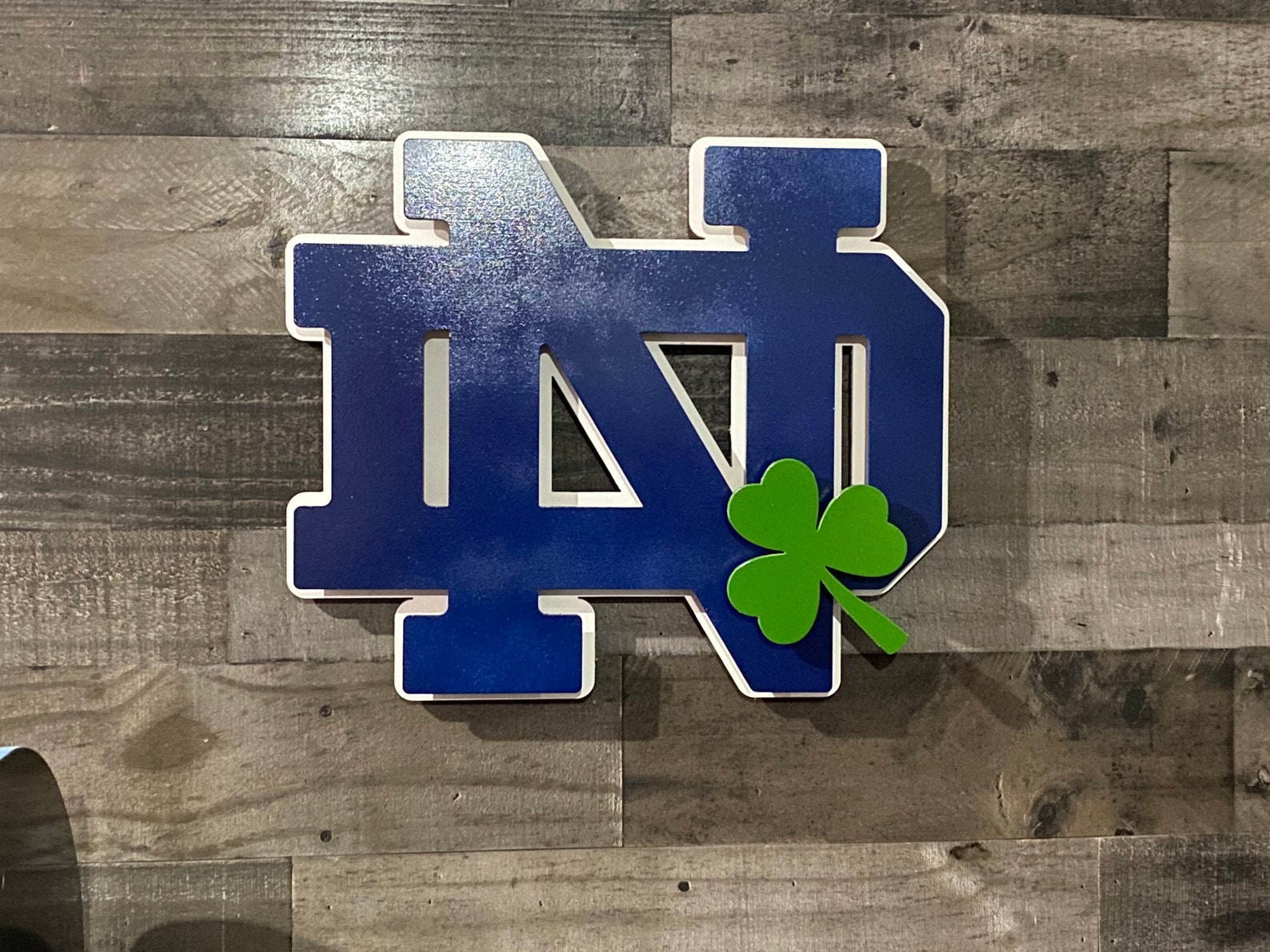 Backlit LED Notre Dame Fighting Irish 3D Sign Etsy UK
