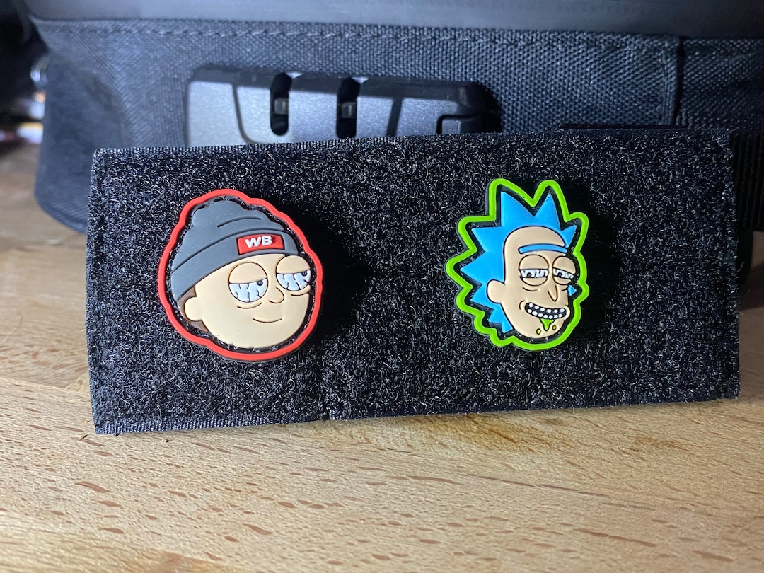Stoned Rick and Morty Ranger Eye Velcro Patches Etsy