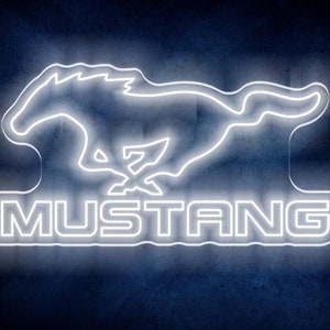 36” Custom Mustang Neon LED Sign