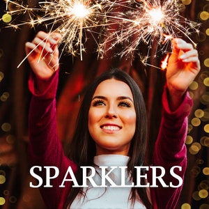 Sparkler Overlay, Bokeh Photoshop Sparkle Overlay, New Years Eve Spark Light Overlay, Wedding Overlay, Christmas Overlay, Graduation Overlay