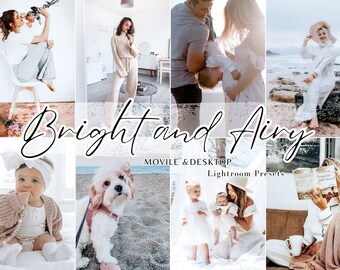 13 LIGHTROOM プリセット、明るいプリセット、モバイル Lightroom プリセット、Instagram フィルター、ホワイト ライト エアリー、デスクトップ プリセット、Blogger 室内写真、ホーム