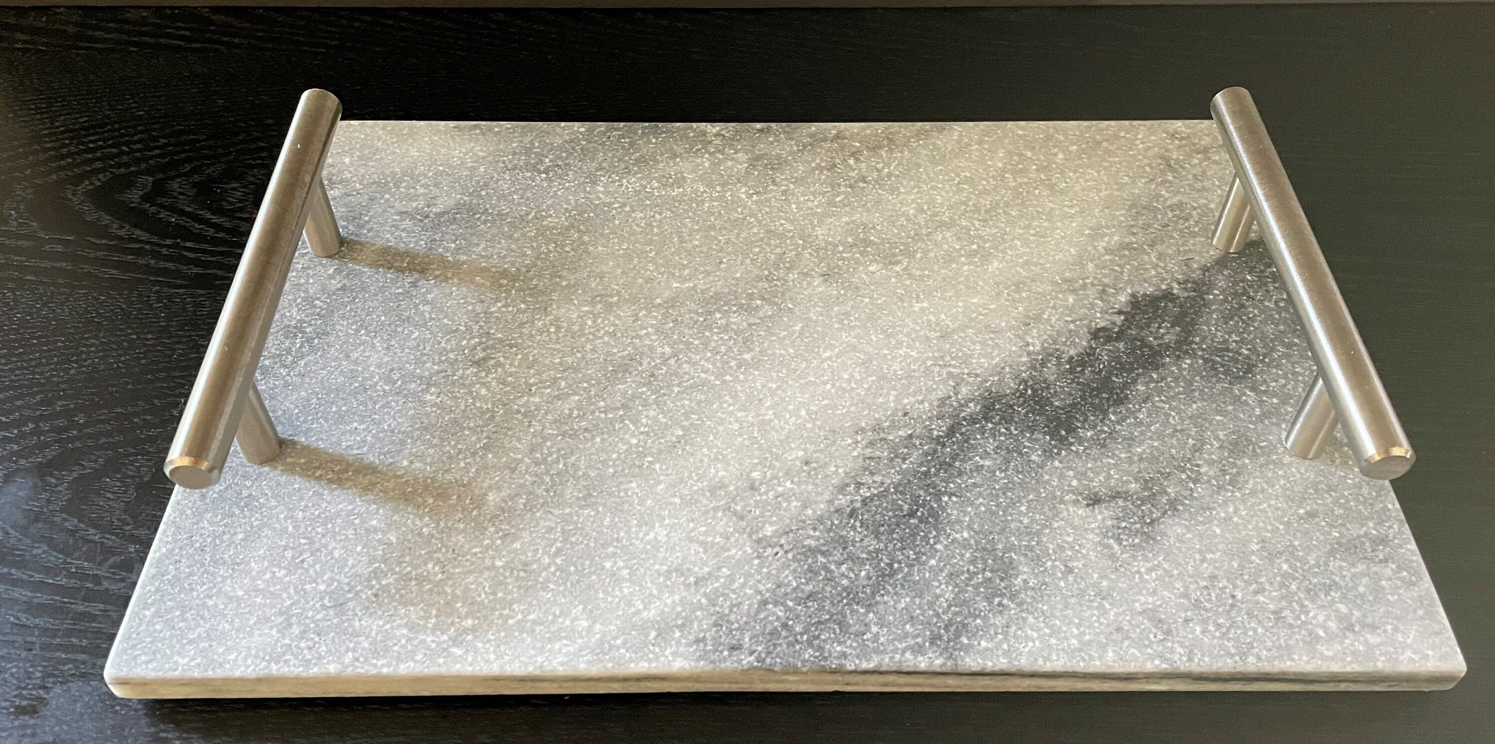 Marble Tray distinctive grey textured finish for Etsy