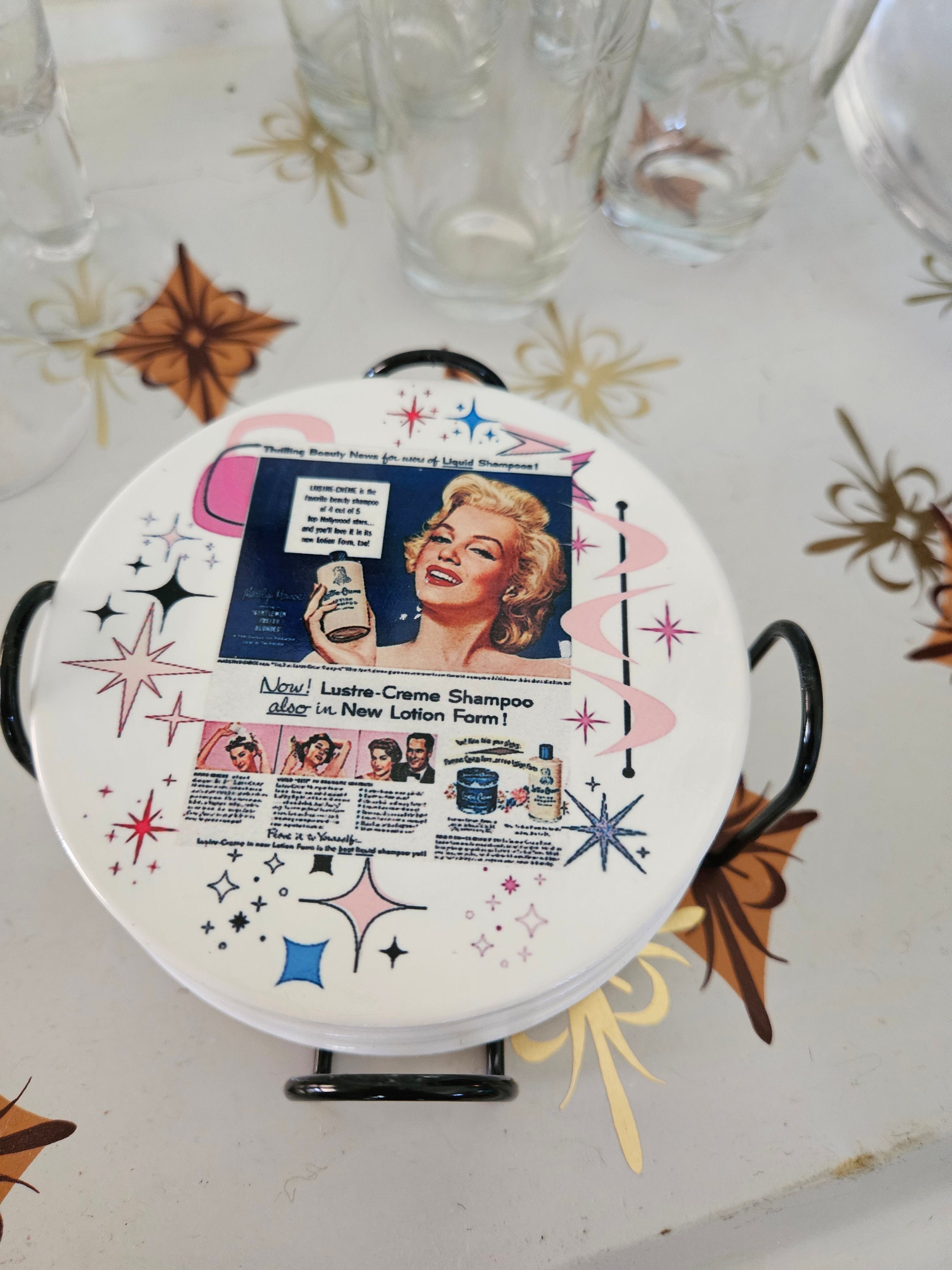 MCM マリリン モンロー コースター セット - 6 枚セット - Etsy 日本