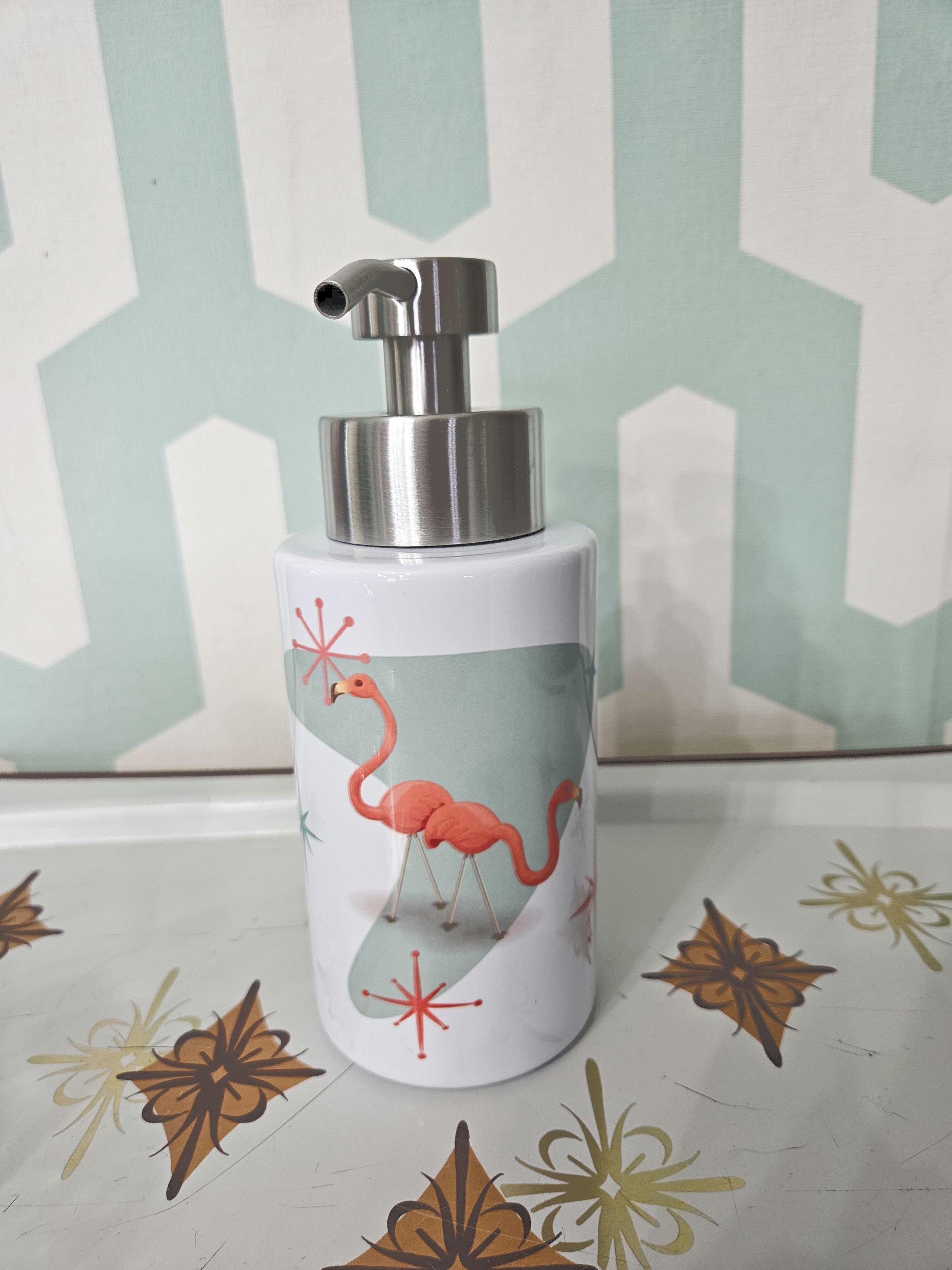 Atomic MCM Flamingo Soap Dispenser - Etsy