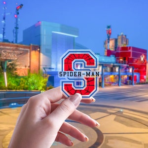 Spiderman  / Avengers Campus / Transparent Laptop Sticker/ Mickey Disney /  bullet journal planner /  hydroflask decal water bottle