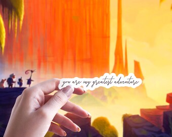 Up Quote Sticker / Up Balloons Decal / Up Movie Inspired Sticker / Up House Vinyl/ Up Pixar Disney decal / hydroflask water bottle sticker