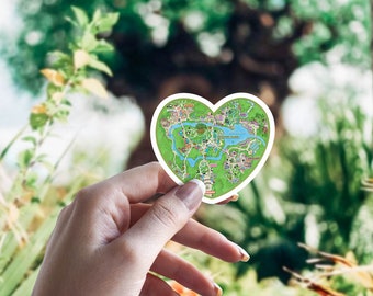Animal Kingdom / Disney World park map / Laptop Sticker/ Mickey Disney /  bullet journal planner /  hydroflask decal water bottle