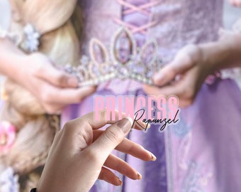 Rapunzel /Transparent Stickers/ Princess Disney laptop cell phone water bottle planner decal