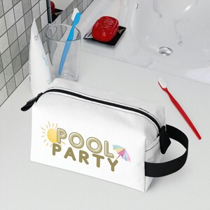 Pool Party Tasche, Sommer Schminktasche, süße Schminktasche, Mini Schminktasche, Reisetasche Beutel, Reisetasche, Reißverschluss Schminktasche, Pool Tasche