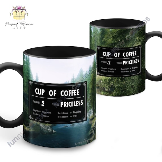 Skyrim Coffee Mug Skyrim Elder Scrolls Inspired Mug Coffee Etsy