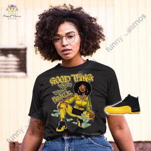 Jordan 12s University Gold Sneaker Tee 