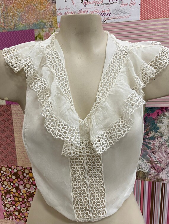 Antique French Silk Modesty Dickie