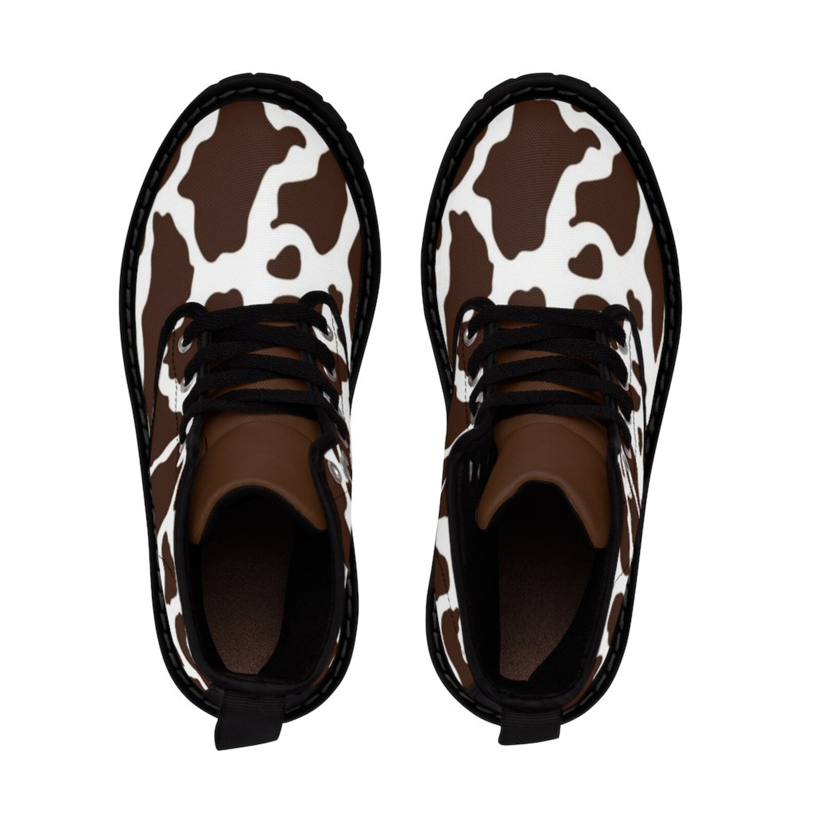 cow print rubber boots