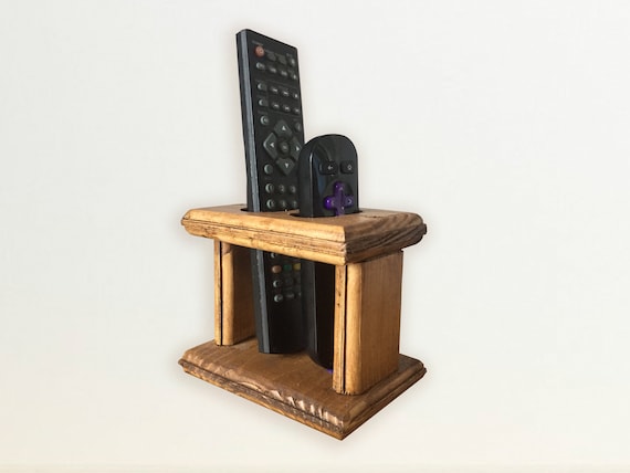 Remote Control Holder Wooden TV Remote Rack Etsy