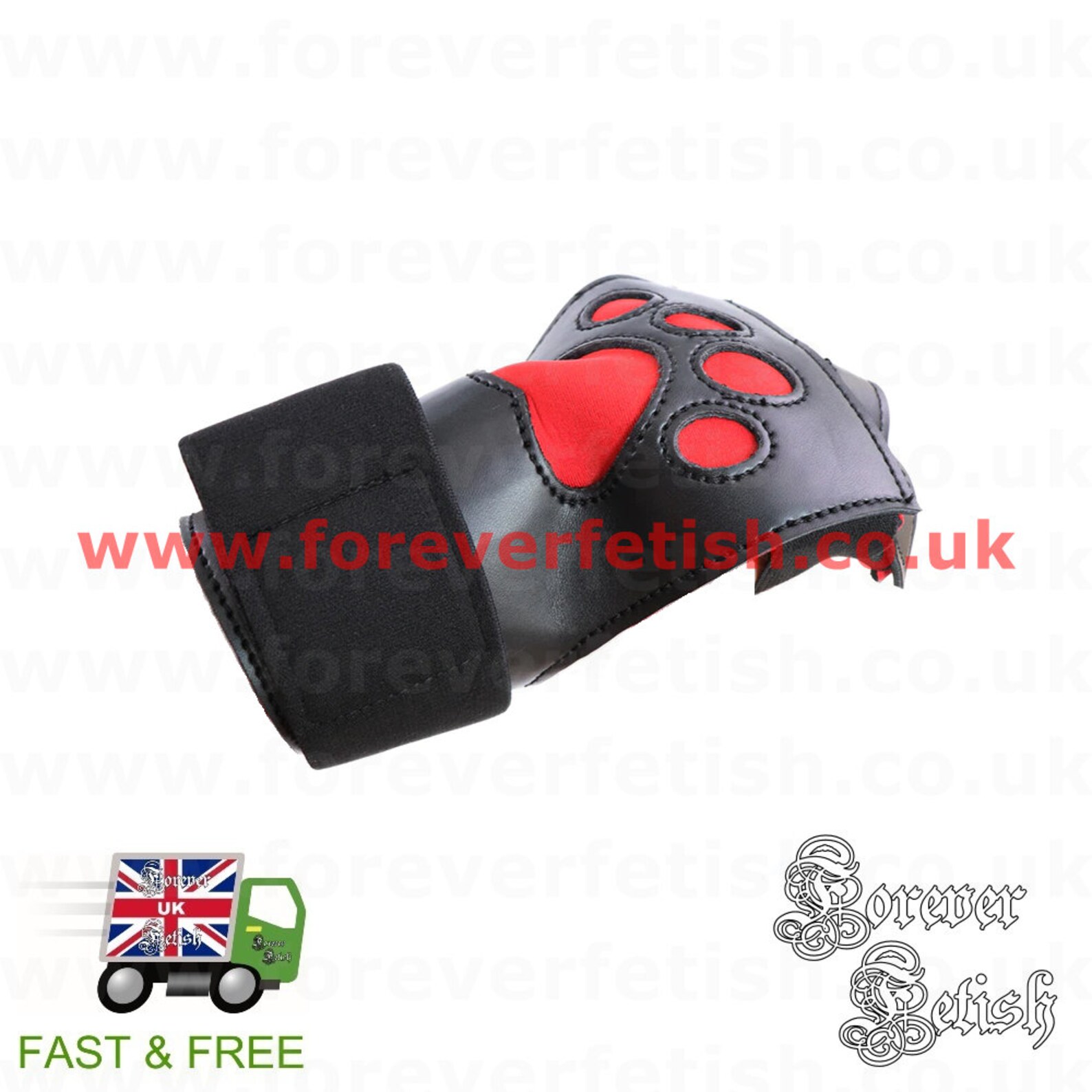 Welpe Rote Pfoten Hund Gimp Schwarz Handschuhe Handschuhe Etsy