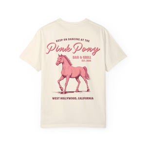 Pink Pony Club Bar and Grill Vintage Inspired tshirt, Comfort Colors, Chappell, Pink, Retro Inspired